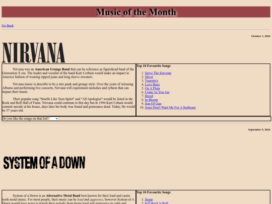 Music screenshot