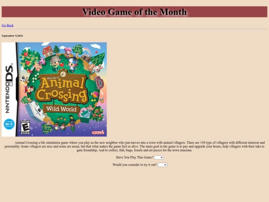 VideoGame screenshot