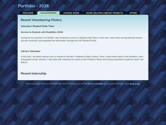 indexvolunteering screenshot