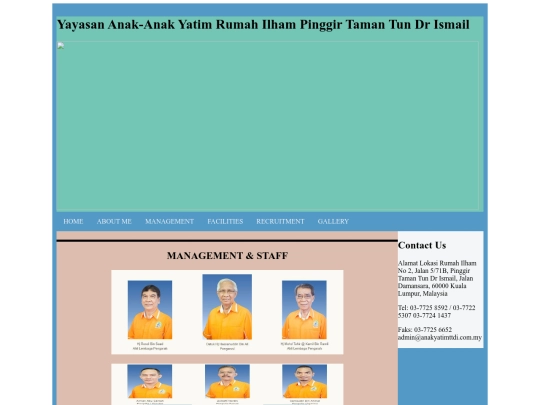 corporate profile/management screenshot