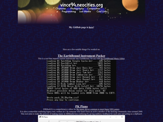 Programming screenshot