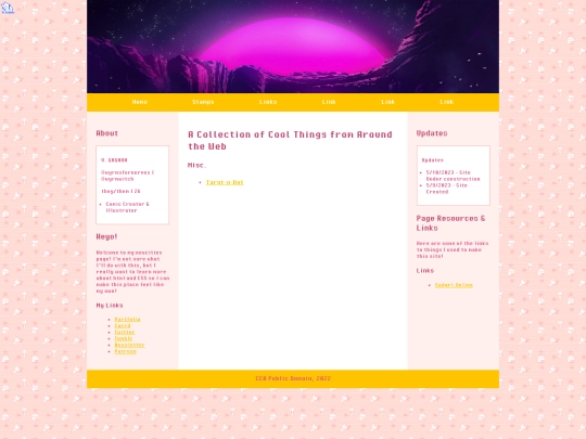 links screenshot