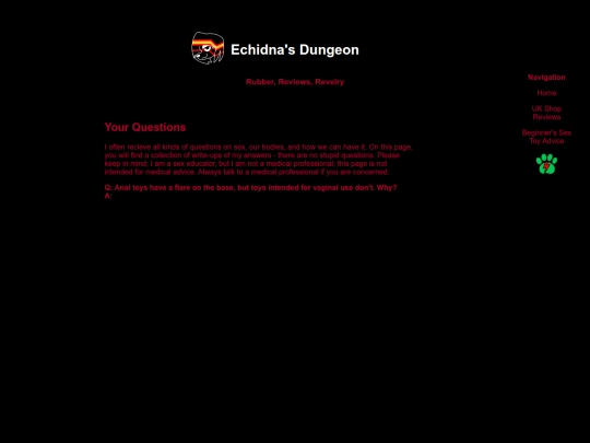 faq/your-questions screenshot