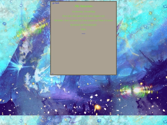 interests screenshot