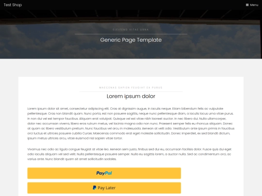 testShop screenshot