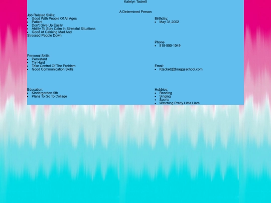 resume screenshot