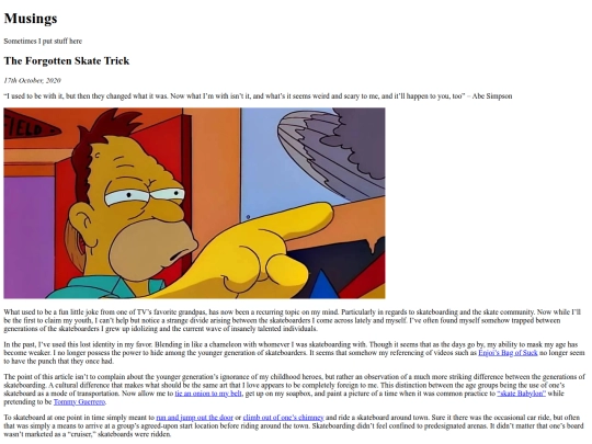 blog screenshot