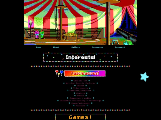 Interests screenshot