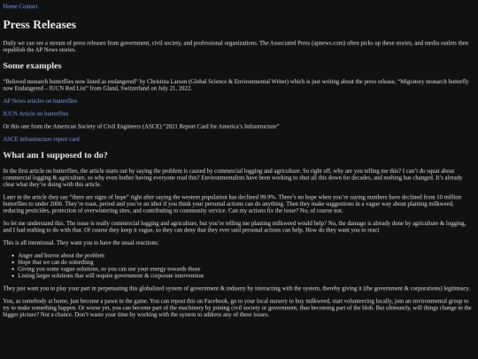 press-releases screenshot