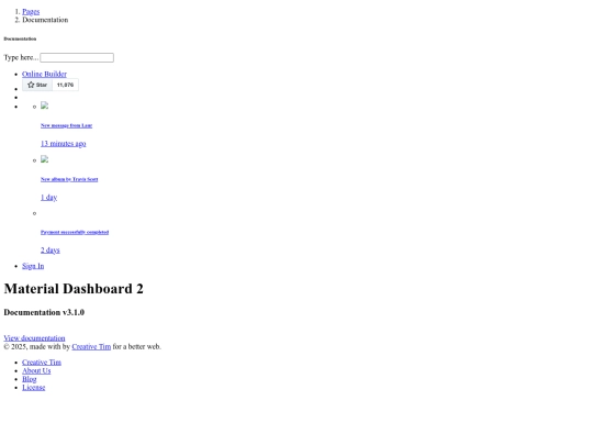 docs/documentation screenshot