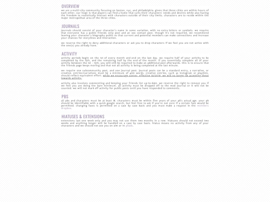 rules screenshot