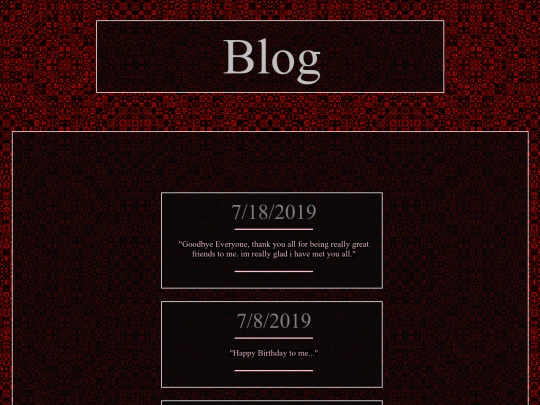 Blog screenshot