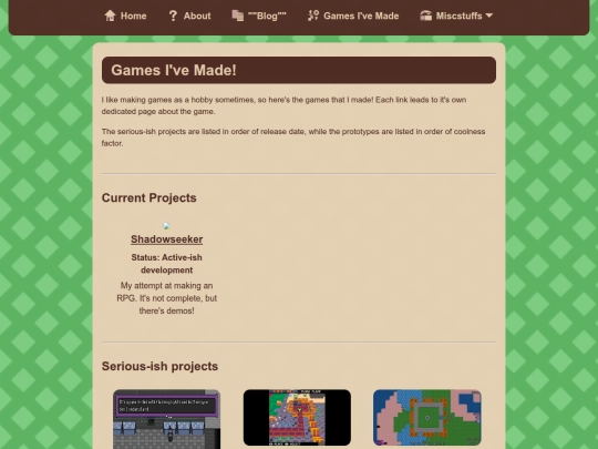games screenshot
