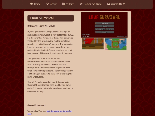 games/lava-survival screenshot