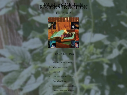 Music Pages/R.E.M./FablesOfTheReconstruction screenshot