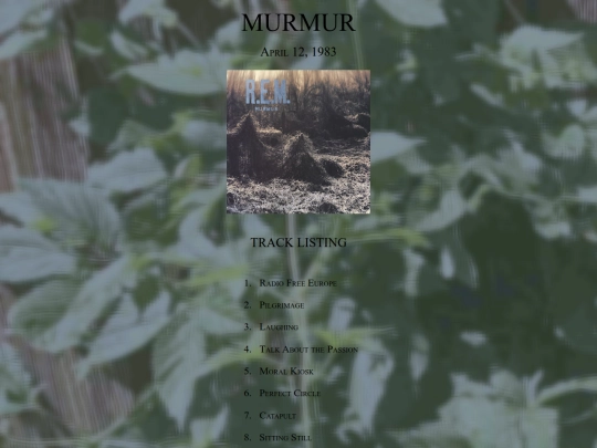 Music Pages/R.E.M./Murmur screenshot