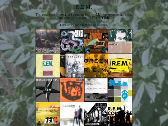 Music Pages/R.E.M./REM screenshot