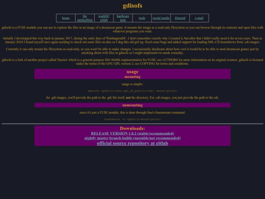 tools/gdisofs screenshot