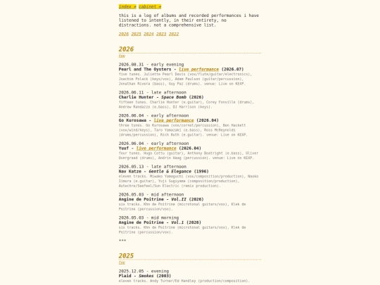 cabinet/logs/listening screenshot