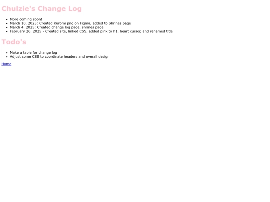 changelog screenshot