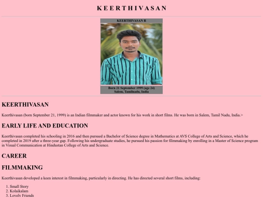 keerthi/wiki screenshot