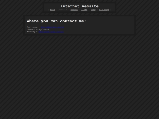 socials screenshot