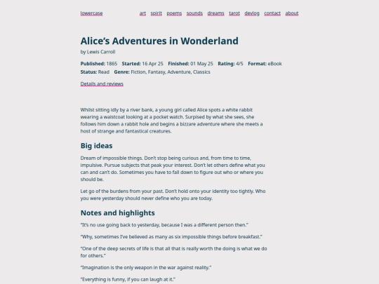 books/alice-in-wonderland screenshot