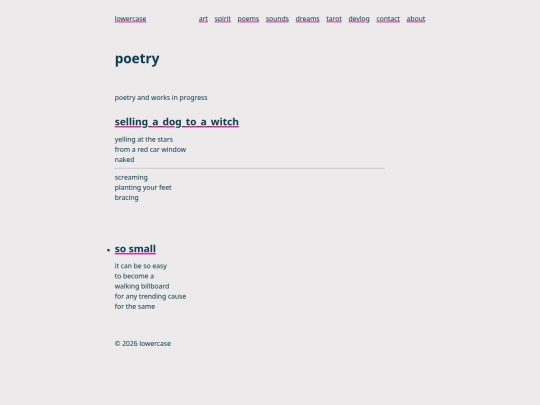 poems screenshot