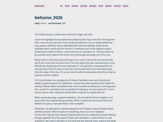 spirit/beltaine_2026 screenshot