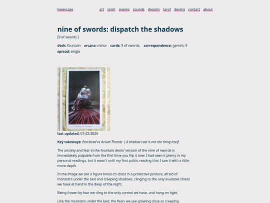 tarot/nine-of-swords screenshot