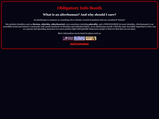 info screenshot