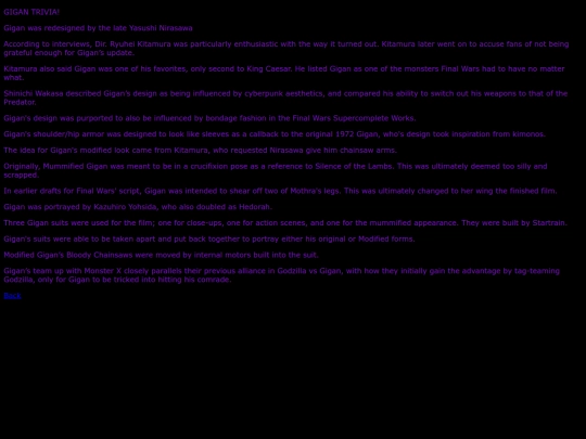 info screenshot
