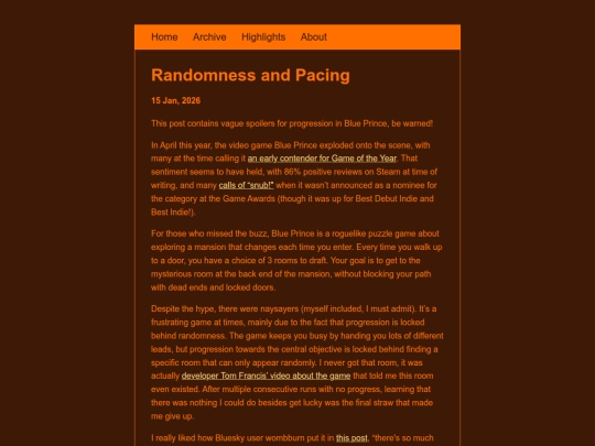 posts/2026-01-15-Randomness-and-Pacing screenshot