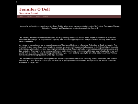 jennpg1resume screenshot