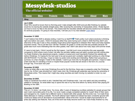 blog screenshot