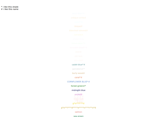 colors screenshot
