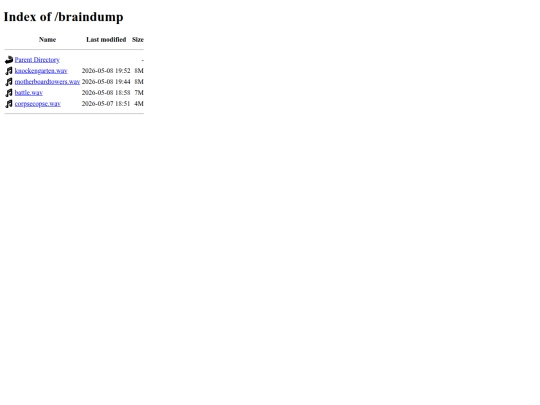 music/braindump screenshot