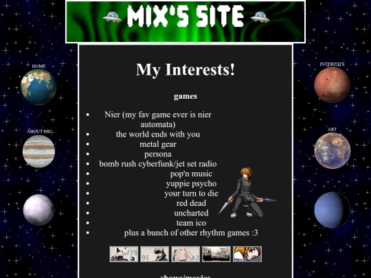 interests screenshot