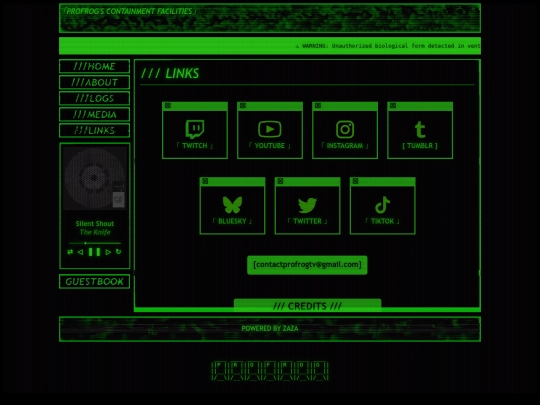 links screenshot