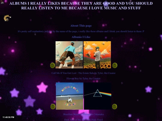 musicpage screenshot