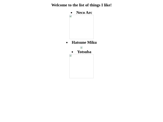 things I like/thingsilike screenshot