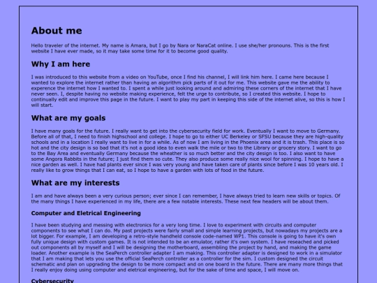 about-me screenshot