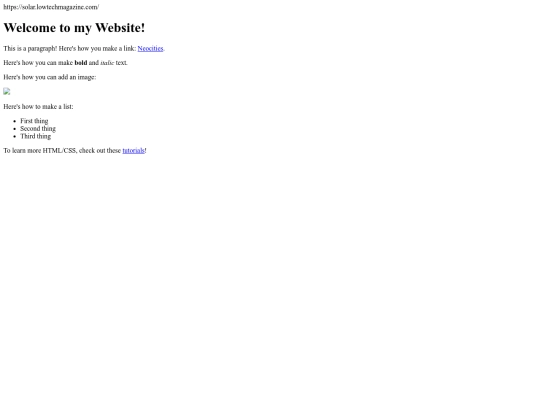 links screenshot