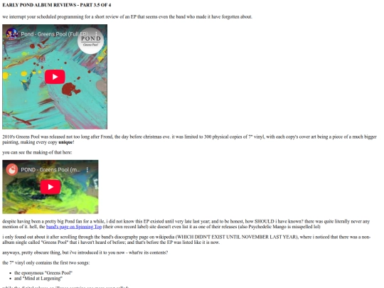 reviews/earlypondgreenspool screenshot