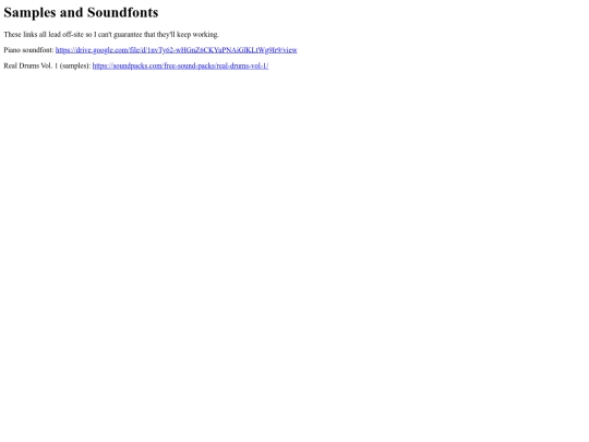 html/music/samples screenshot