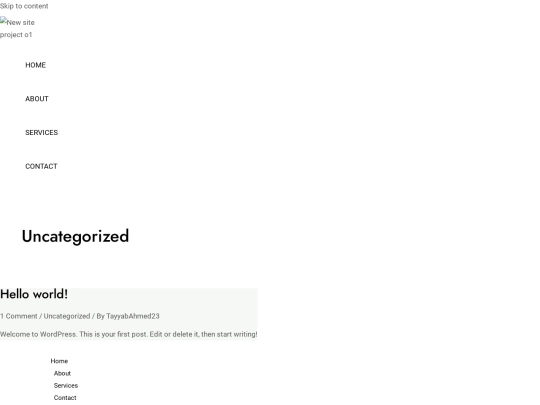 category/uncategorized screenshot