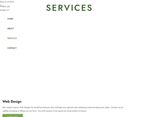 services screenshot