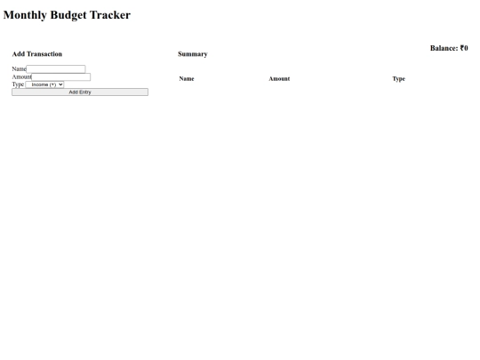 pages/budget-tracker screenshot