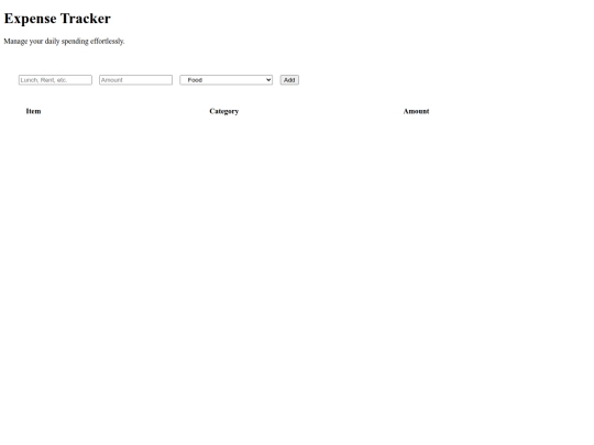 pages/expense-tracker screenshot