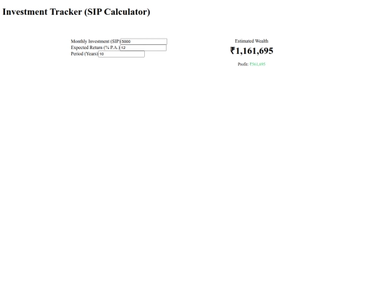 pages/investment-tracker screenshot